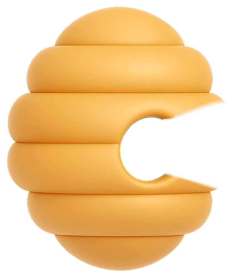 Decorative ruche open